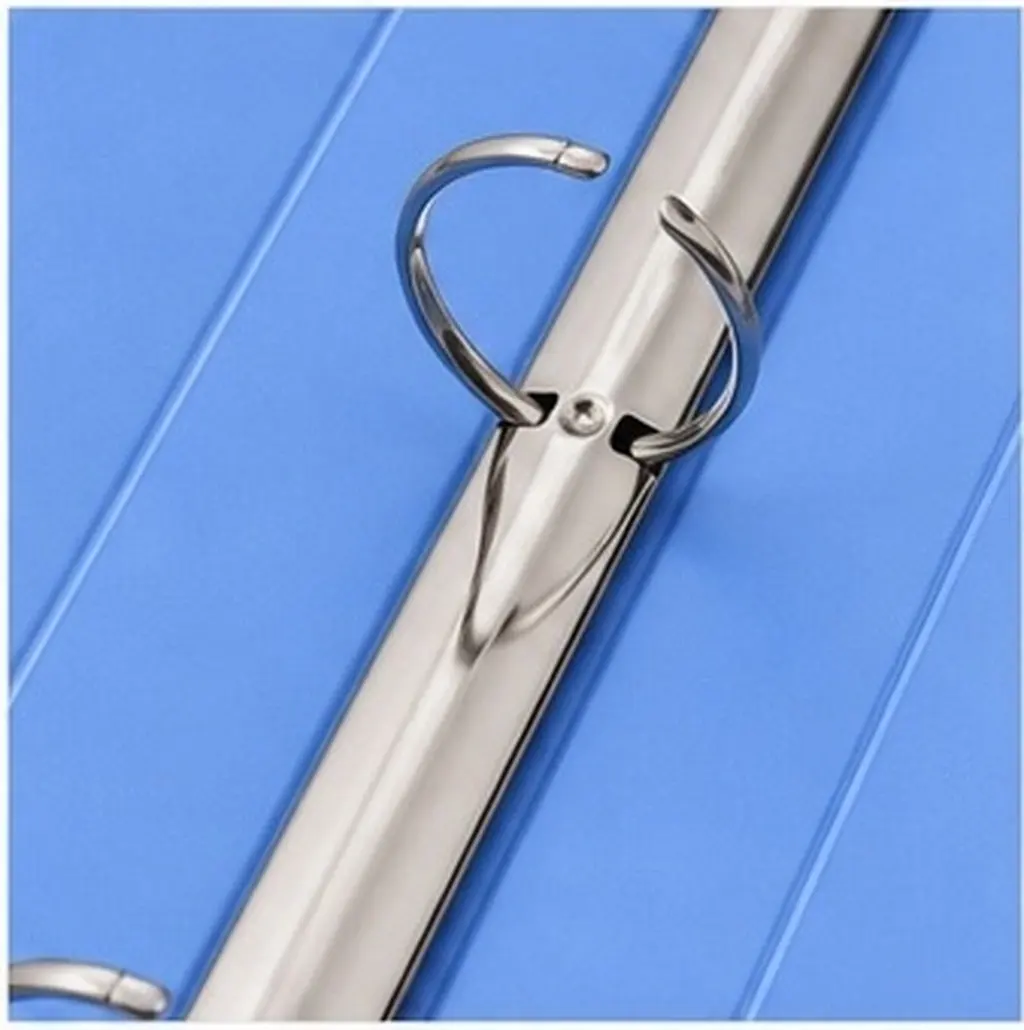 A4 Plastic 3 Hole Lever Arch File Folder Round Ring Metal Clip Document Organizer for Office School Home Archiving Storage Time