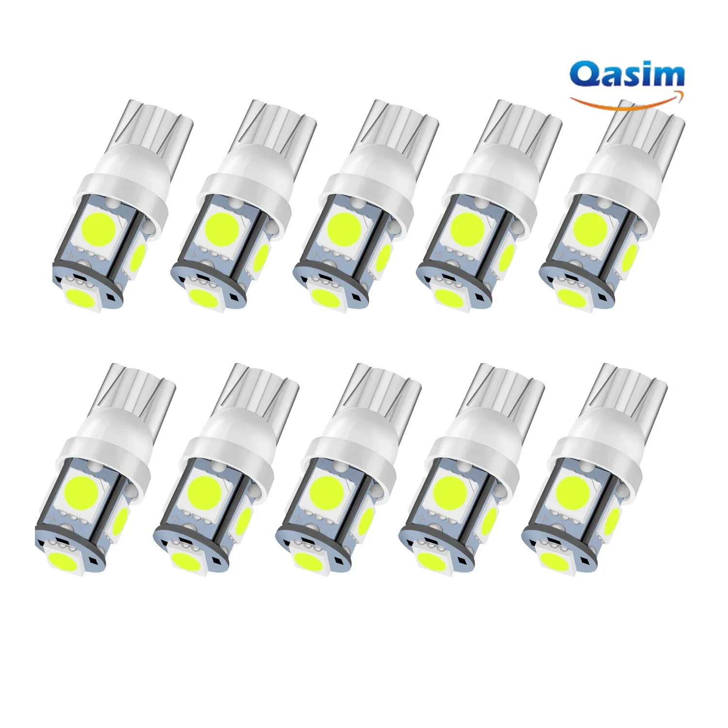 

Car Flashing 10Pcs T10 5 smd 5050 5led 5SMD Car signal LED Light 194 168 192 W5W 3020 12v Auto Wedge Lighting DC lamp