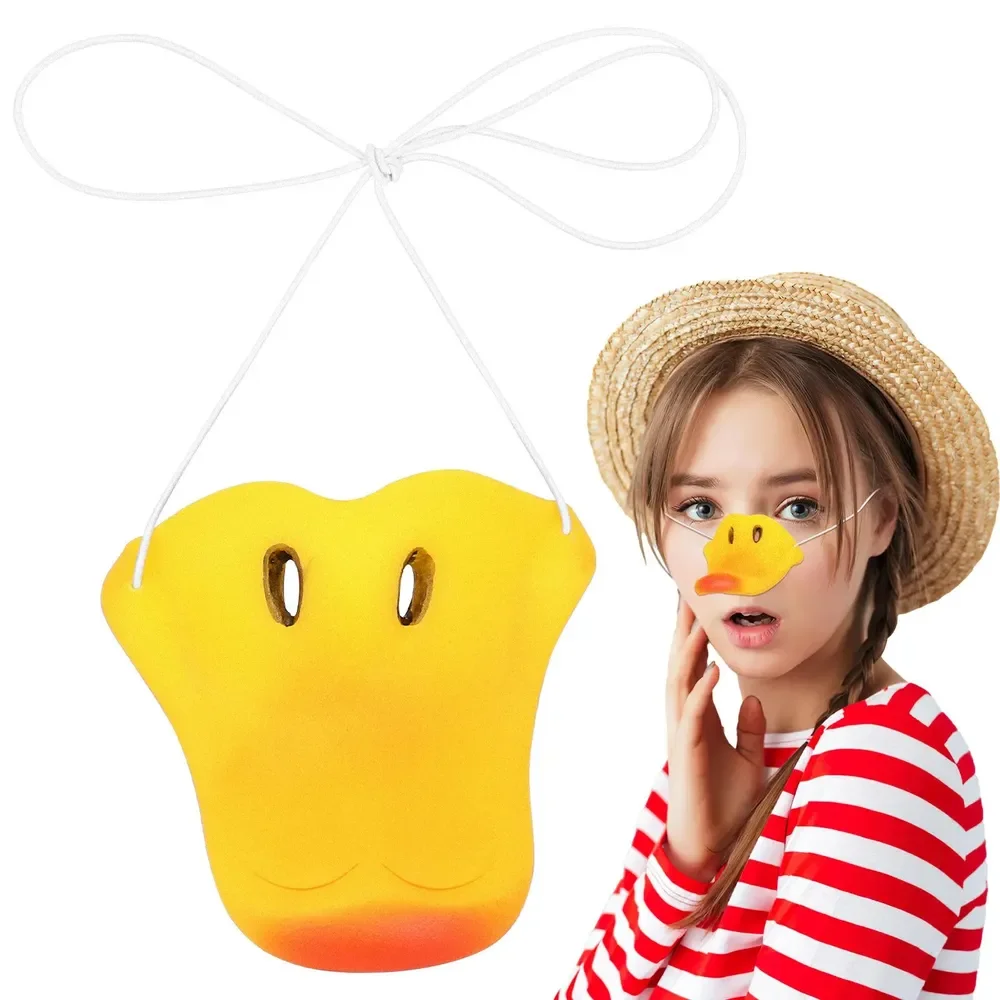 5 Stück Lustige Enten-Nasenmaske Scherzartikel Maskerade Karneval Halloween Geschenke Kinder-Maskenball-Party Cosplay-Requisiten Party-Dekoration