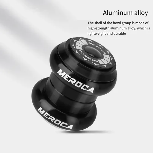 Imagen 2 del producto Auriculares de bicicleta 1 1/8 para juego de auriculares rectos mtb 34 34mm rodamiento sellado superior MTB bicicleta de carretera timón rodamientos de dirección juego de cabezales