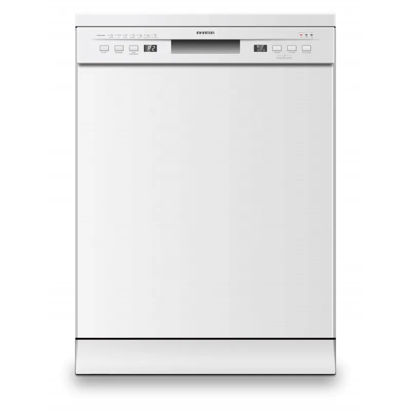 Dishwasher-Infiniton DIW-A62B-White: 60cm 대형 싱크대 세척기, 12인용 7가지 프로그램으로 가정용 최적의 선택