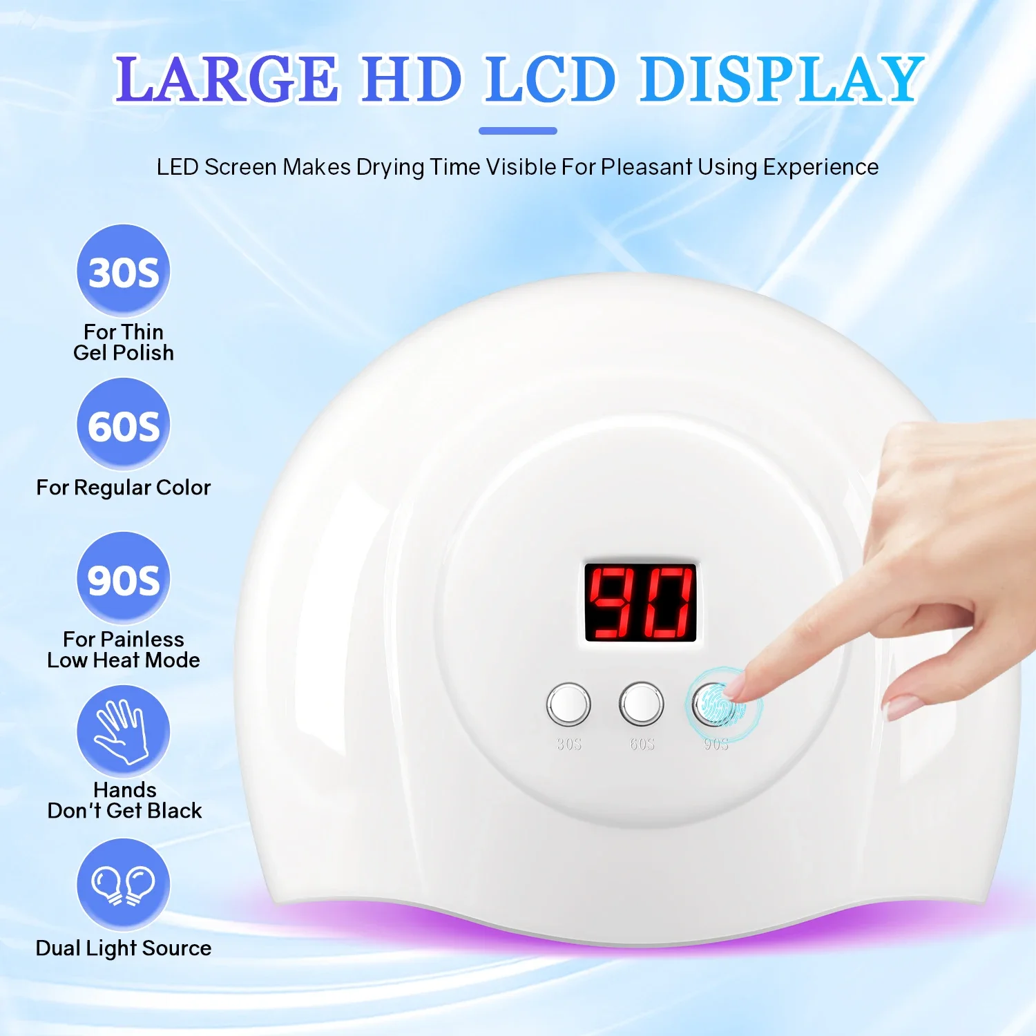 72W Uv Led Nagellamp 24 Leds Nageldroger Met Infraroodsensor Sneldrogende Manicure Lamp Uv Cabine Voor Nail Salon Nail Art Tools