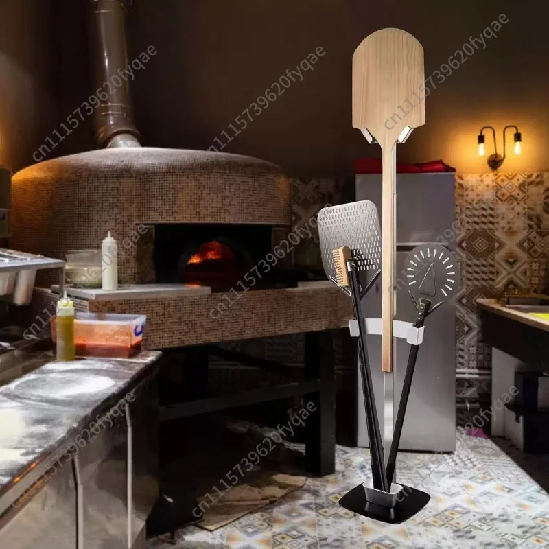 Vertical 304 stainless steel pizza spatula rack pizza utensils storage rack bread spatula rack pizza utensils for kiln