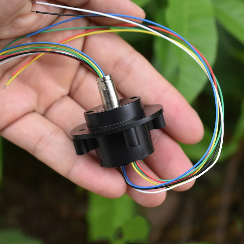 Micro Rotate Slip Ring 2A Hat-type Conductive Slip Ring 6 Channel RC Excavator Model DIY PTZ Gimbal Electric Collector Rings