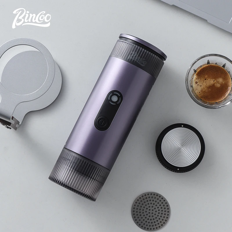 

Портативная кофемашина Bincoo для кемпинга, электрическая экстракция концентратов, 18 г, порошок, беспроводной нагрев, дизайн с красной точкой, продукт