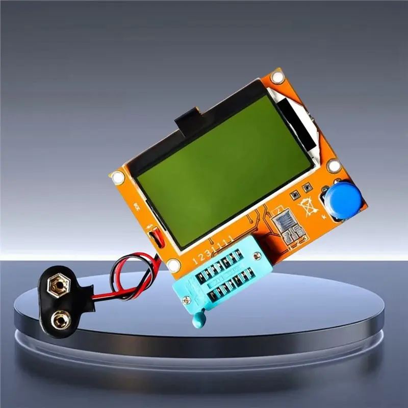 2PCS LCR-T4 ESR Meter Transistor Tester Diode Triode Capacitance SCR Inductance Battery Buckle -LICG