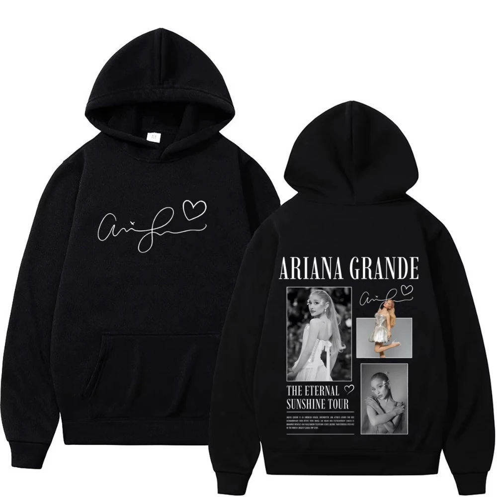 Singer Ariana Grande Album Tour 2026 Print Hoodie Men Women Fashion Sweatshirt LongSleeves Casual Loose Pullover Streetwear