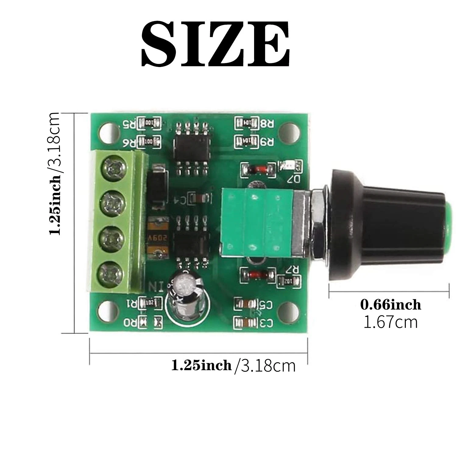 5Pcs 1.8v 3v 5v 6v 7.2v 12v 2A 30W low voltage DC motor speed controller PWM 1803BK adjustable drive switch with speed contro