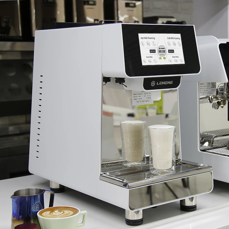 Commercial Auto Hot And Cold Electric Milk Frother Machine Eco-Friendly And Stocked Wholesale For Coffee And Foam Steaming