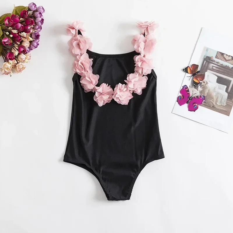 1-5Yrs Toddler Swimsuit for Baby Girls New One Piece Swimsuit 2024 Fashion  Flower Swimwear for Children\'s Summer Bathing Suits