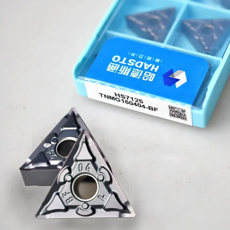 Cnc Carbide Turning Inserções Ferramentas de Corte Torno Pvd 10 Pcs 100 Original Tnmg Tnmg160404 Tnmg160408 bf Hs7125 Hs7225