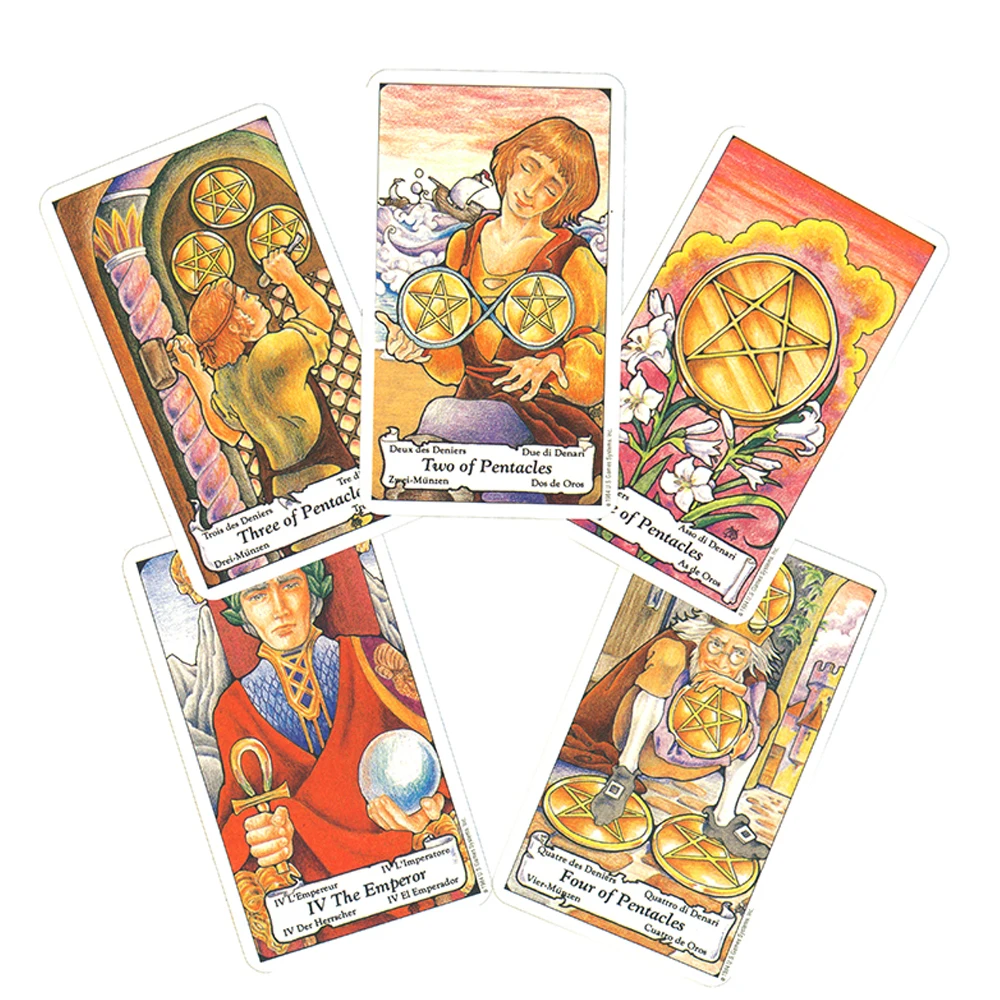 2022 Spanish Tarot Cards French Italian English and German Tarot Cards for Beginners with Guidebook DIVIN Oracle Deck Board Game