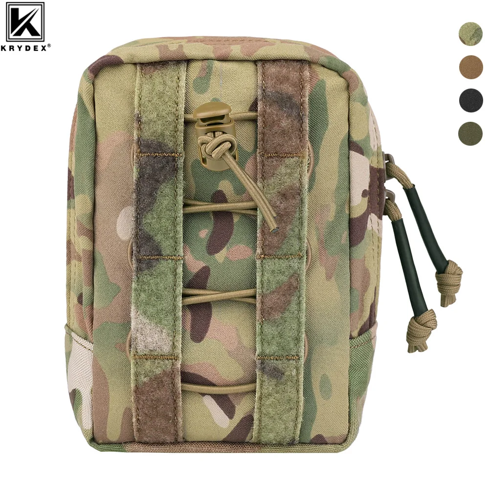 

KRYDEX Tactical Vertical GP Pouch General Purpose Utility Pouch Bag Storage Molle Belt System Airsoft Hunting Accessories