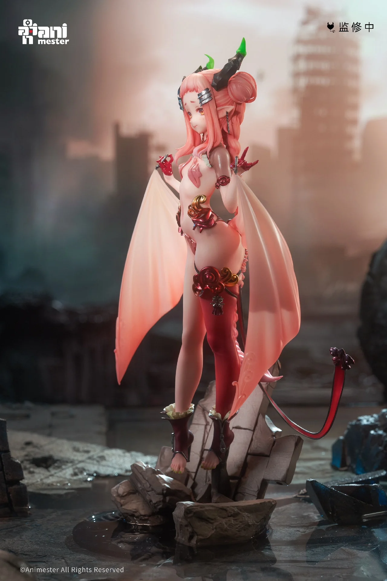 AniMester Little Succubus Yayazi 1/7 آلة أصلية فتاة نموذج لجسم تمثال شخصية الرسوم المتحركة