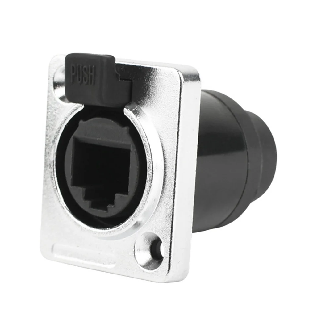 B03B-RJ45 موصل شبكة مقاوم للماء 8P8C أنثى لوحة جبل مآخذ موصل إيثرنت RJ45 #2