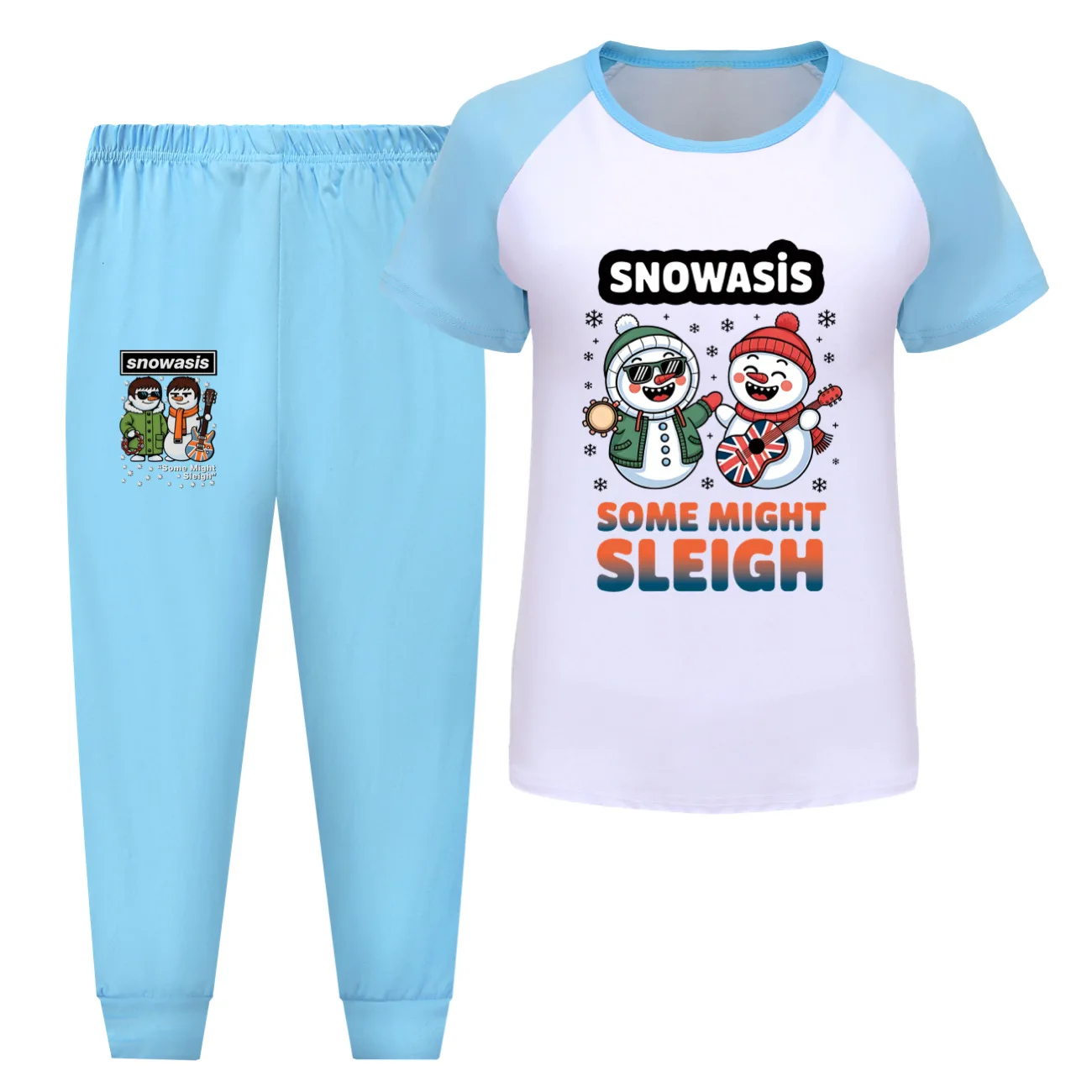 مضحك الثلج بعض قد مزلقة بيجامات للأطفال مجموعة طويلة الأكمام 2 قطعة ملابس خاصة المنزل السراويل للجنسين بنين بنات في سن المراهقة الصيف جمع