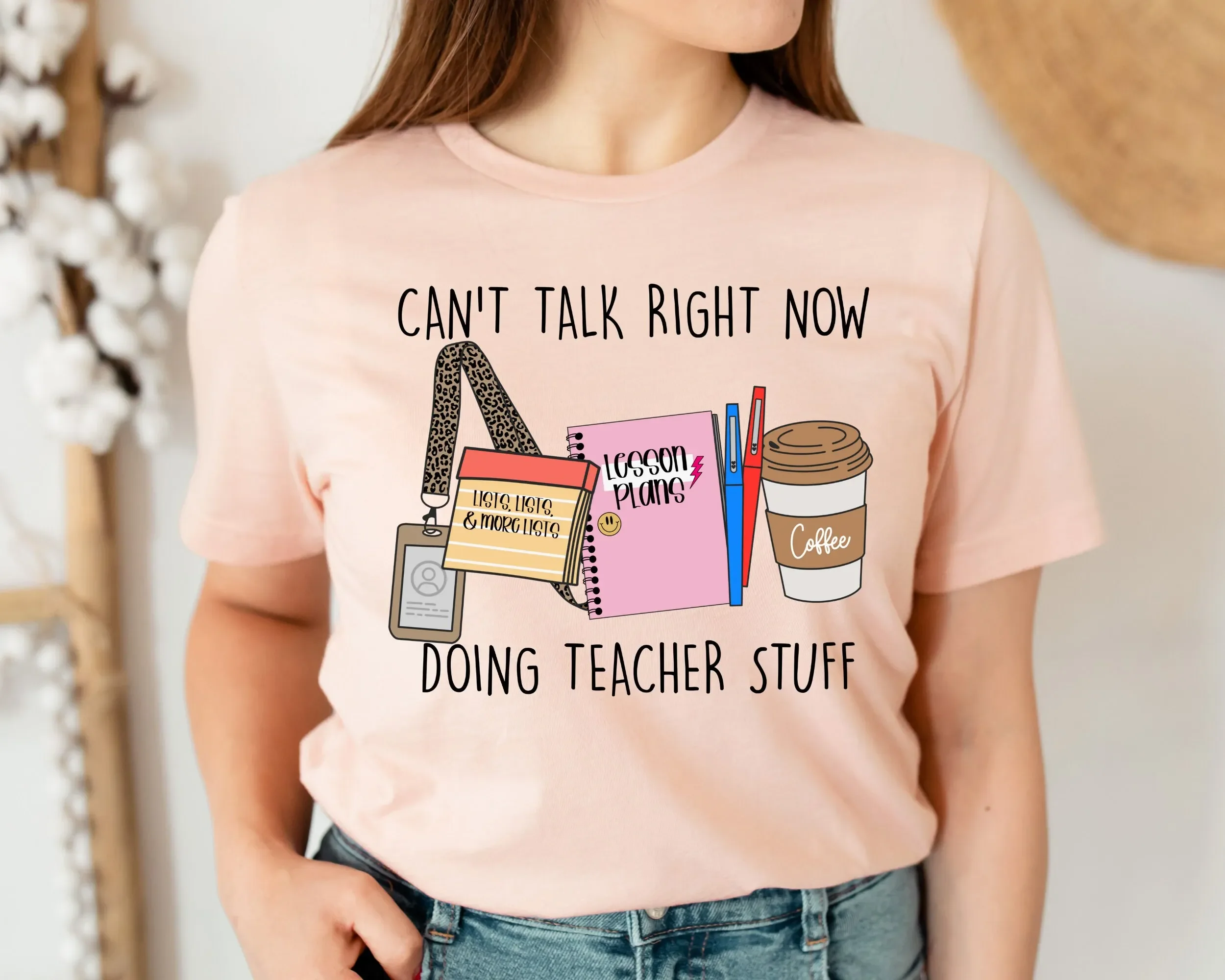 Can'T Talk Right Now T Shirt Doing Teacher Stuff For Teachers Cute First Day Of School Last Summer