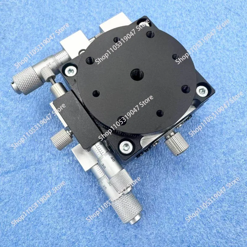R-axis Displacement Platform RS60 Manual Angle Indexing Disc Rotation Fine Adjustment Moving Slide