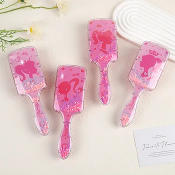 ミニソ-バービーヘアブラシシリーズ,漫画の櫛,周辺機器,エアクッション,マッサージ,子供,女の子,学生,ギフト,新しい