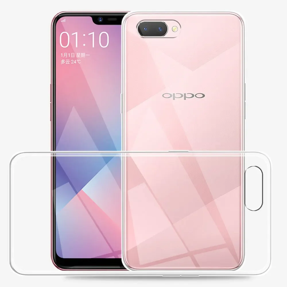 For Oppo A3S Oppo A5 Case Clear Silicone Soft Protect Coque Cover Oppo AX5 A5S AX5S Phone Case or Oppo A8 A7 AX7 Oppo A12E Funda