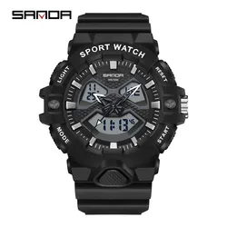 2023 Sanda Top Brand G Style Men Digital Watch Shock Military Sports Watches Waterproof Electronic Mens Clock Relogio Masculino