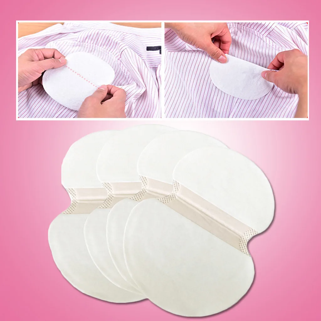 50Pcs Sweat-Absorbent Pads Invisible Post Armpit Pads Dress Underarm Sweat-Absorbent Pad Underarm Anti-Body Odor Pads