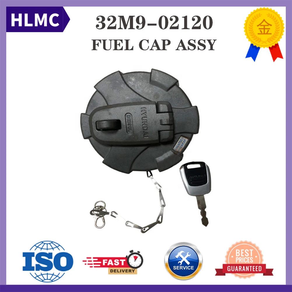 

32M9-02130 32M9-02120 31M9-02120 For 55-9 140 160 180 210 250 290 320 380 800 Fuel Tank Cap Excavator Parts