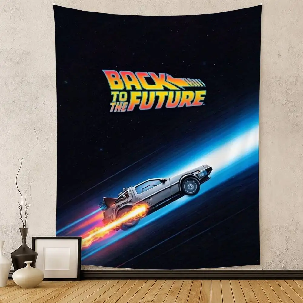Back to the Future Flag Digital Printing Banner for Garage Wall Out Door Decoration