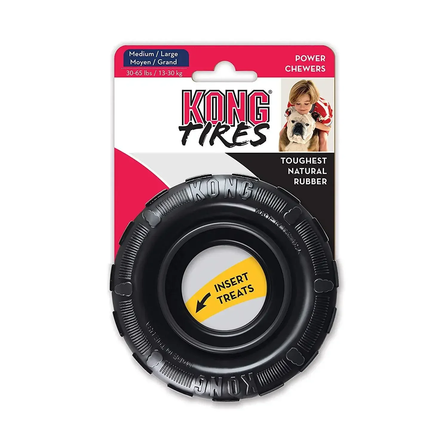 M/L-Size KONG Tires Dog Toy