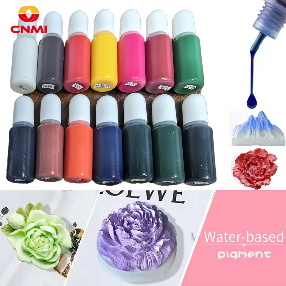 

10ml High Concentration Water-Soluble Color Paste DIY Gypsum Cement Coloring Water-Based Resin Handmade Color Pigment for Clay
