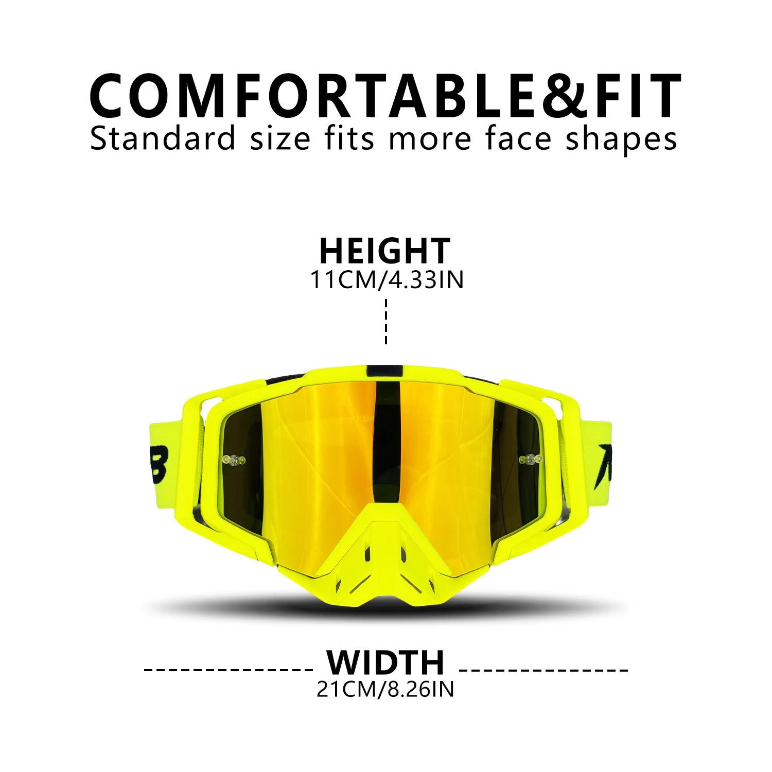 Dust‑Proof Enduro Goggles, Anti‑Scratch Off‑Road Motocross Eyewear Universal Dirt Bike Motorcycle Glasses For Riding