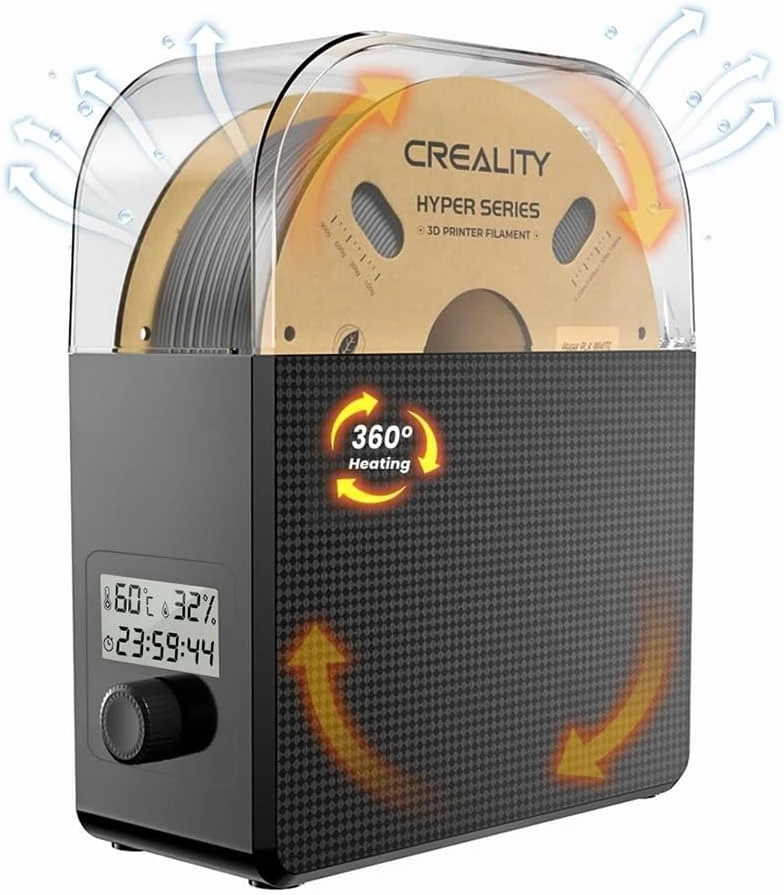 

Official Filament Dryer Box 2.0 with Fans, Upgraded 1KG 3D Printer Material Dehydrator Keep Materials Dry During Printing