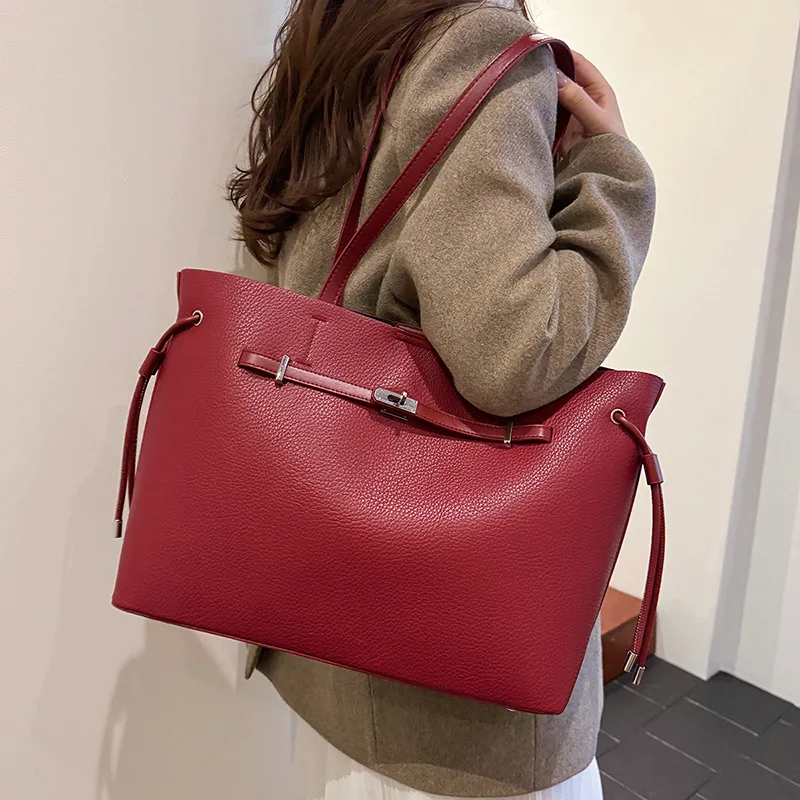 حقيبة واسعة تحت الإبط، محفظة كتف عالية الجودة للنساء، حقيبة كتف عصرية متعددة الاستخدامات #3