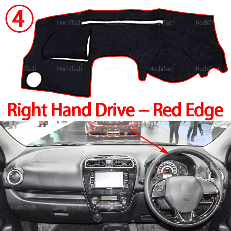 Auto Dashboard Abdeckung Dash Matte Bord Pad Teppich Dashmat Anti-Uv Matten Für Mitsubishi Mirage G4 Dodge Attitude A00 LA A10 2015-2025 – Detail 11