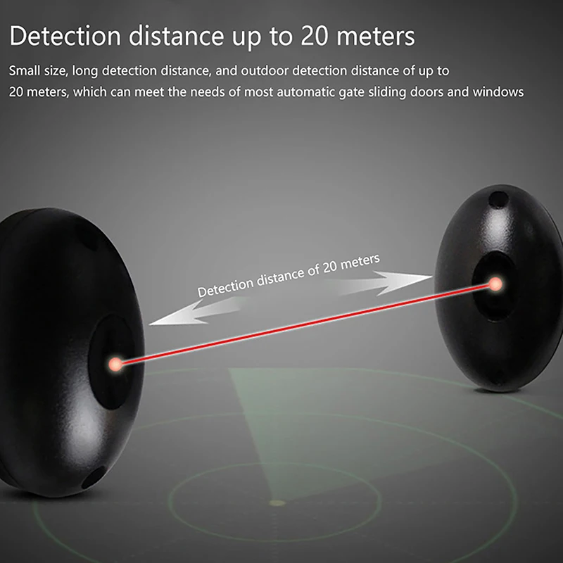 Sensor infrarrojo de seguridad automático para puerta de garaje, fotocélulas de Seguridad, 1 unidad