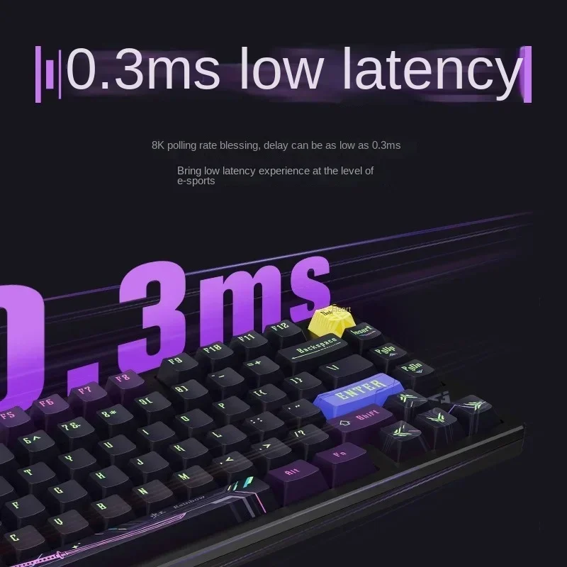 Imagem -02 - Atk-teclado Mecânico Rs7 Pro Liga de Alumínio Interruptor Magnético com Fio Rgb Taxa de Retorno 8khz Personalizado