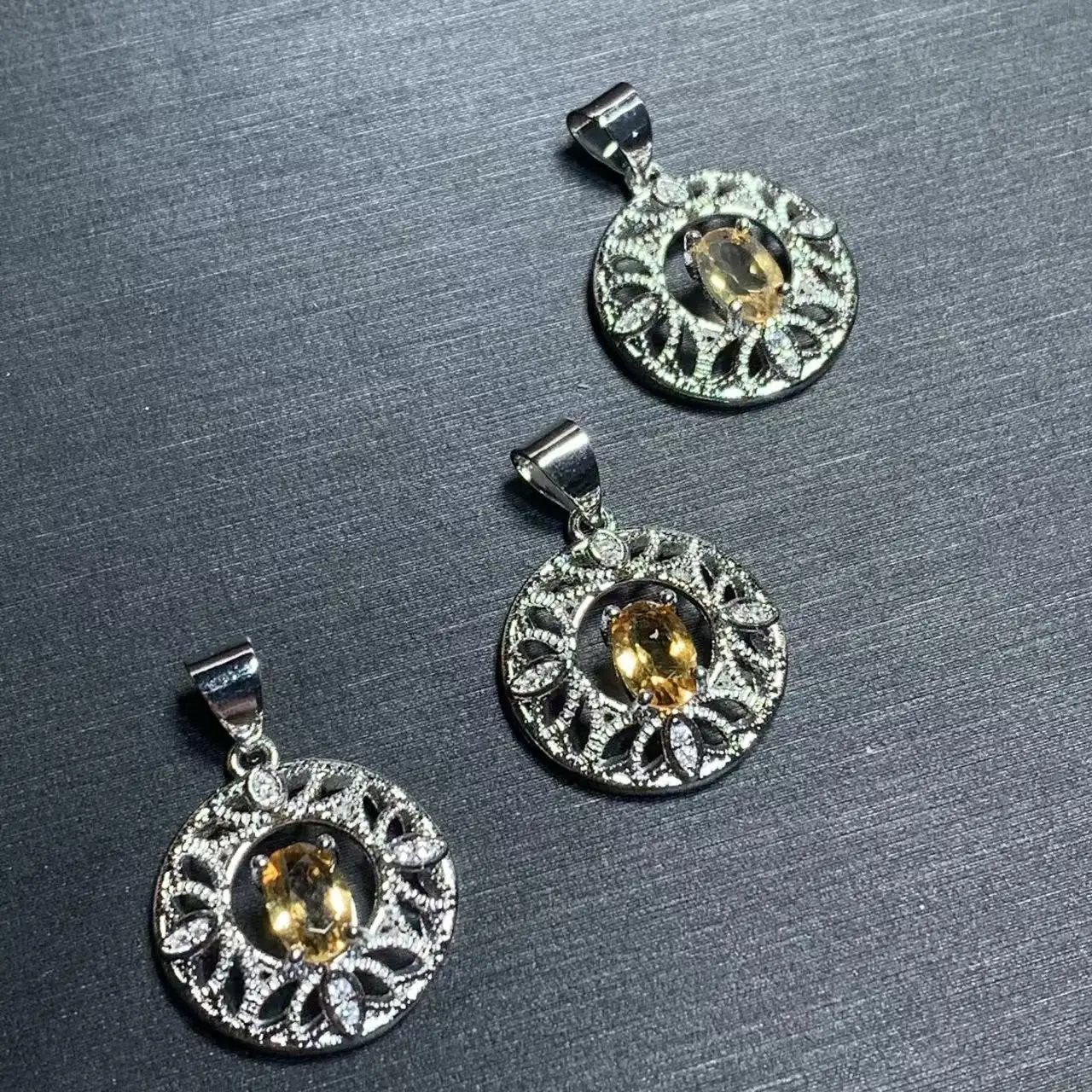 

OVAL Natural CITRINE Pendant Necklace Fine Jewelry Handmade Stones Wholesale Healing Energy Gift Lucky Jewelry