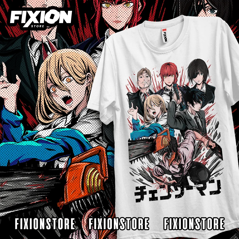 ChainsawMan – Especial Octubre 3Anime T Shirt Manga Gift For Anime Lover All Size Cotton