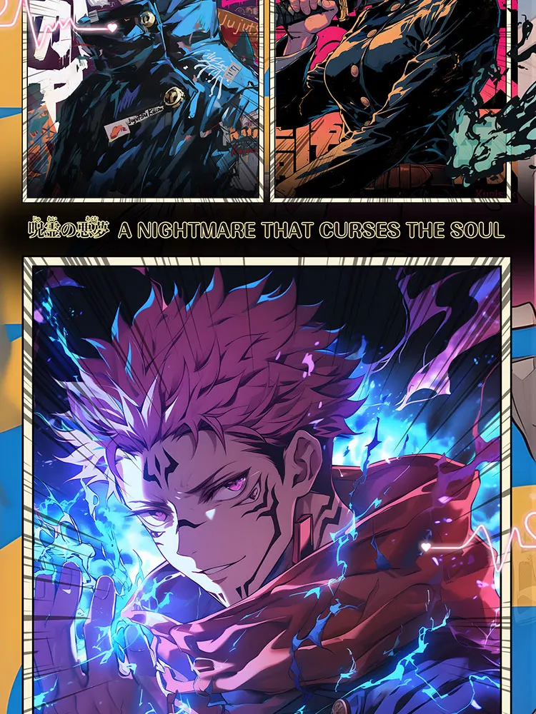 B5 Size Jujutsu Kaisen Vol.3 Collection Card Gojo Doujin Board Hobby Game CCG Card Children Toy Gifts