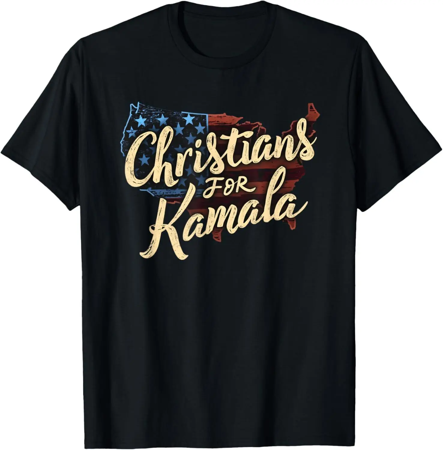 Christians for Kamala Patriotic American Harris Christians T-Shirt