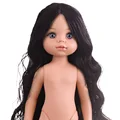 black curly hair