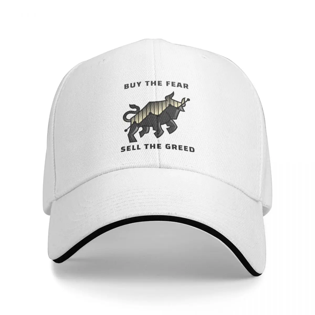 Buy the Fear Sell the Greed Cap Baseball Cap Beach outing anime Boy cap Women's