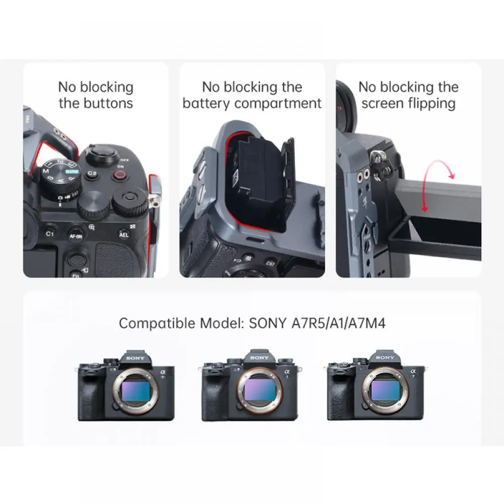 FALCAM TZC00B 3A06 Quick Packed Camera Cage For SONY A7R5/A7M4/A1 Cameras Protective Accessories