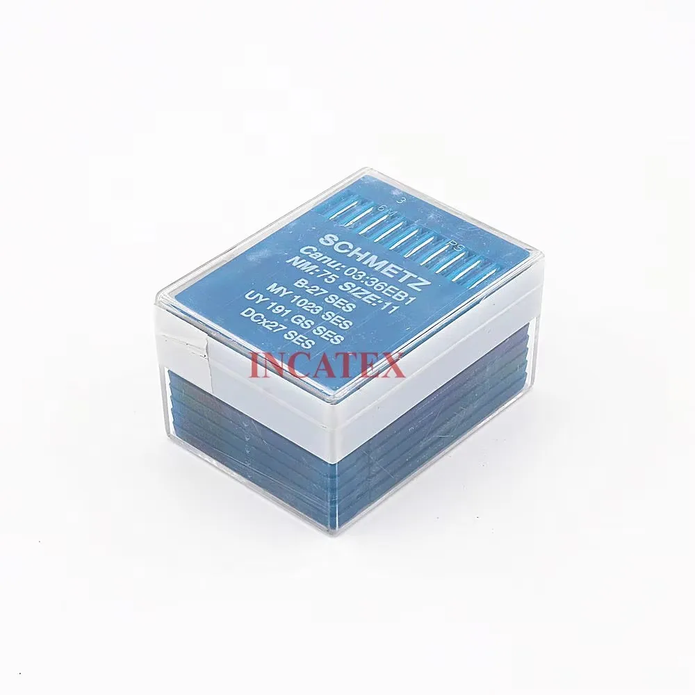 100 Pcs Genuine Schmetz Sewing Needle B-27 SES MY 1023 SES UY 191 GS SES DCx27 SES 70/10 75/11 For Industrial Sewing Machine