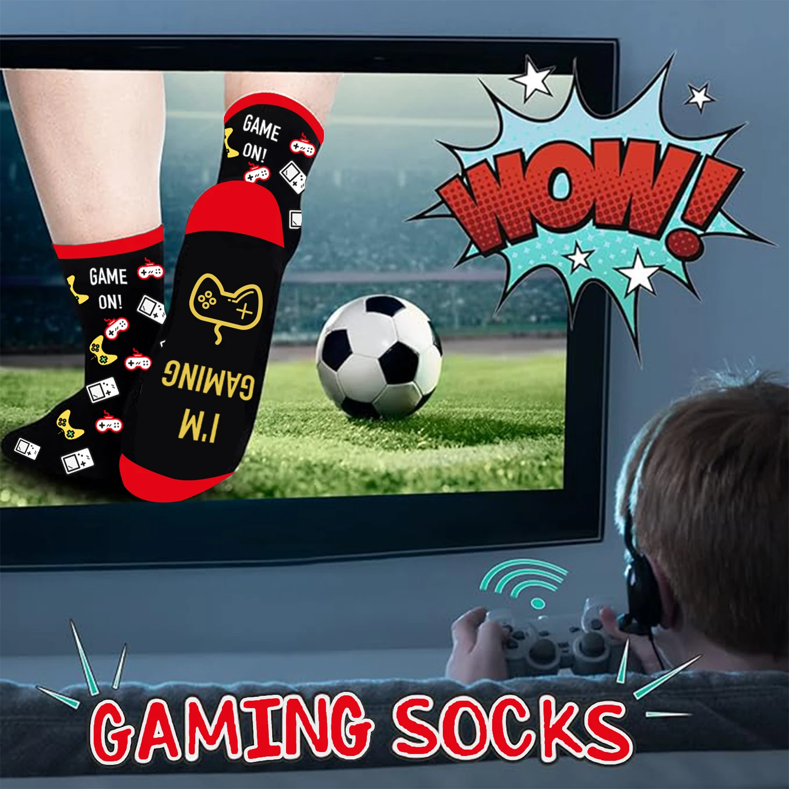 Neuartige Geschenke für Männer, lustige Socken, Gamer-Strumpffüller für Teenager-Jungen, Weihnachtsstrumpffüller, Geschenkideen für Männer, Geburtstag