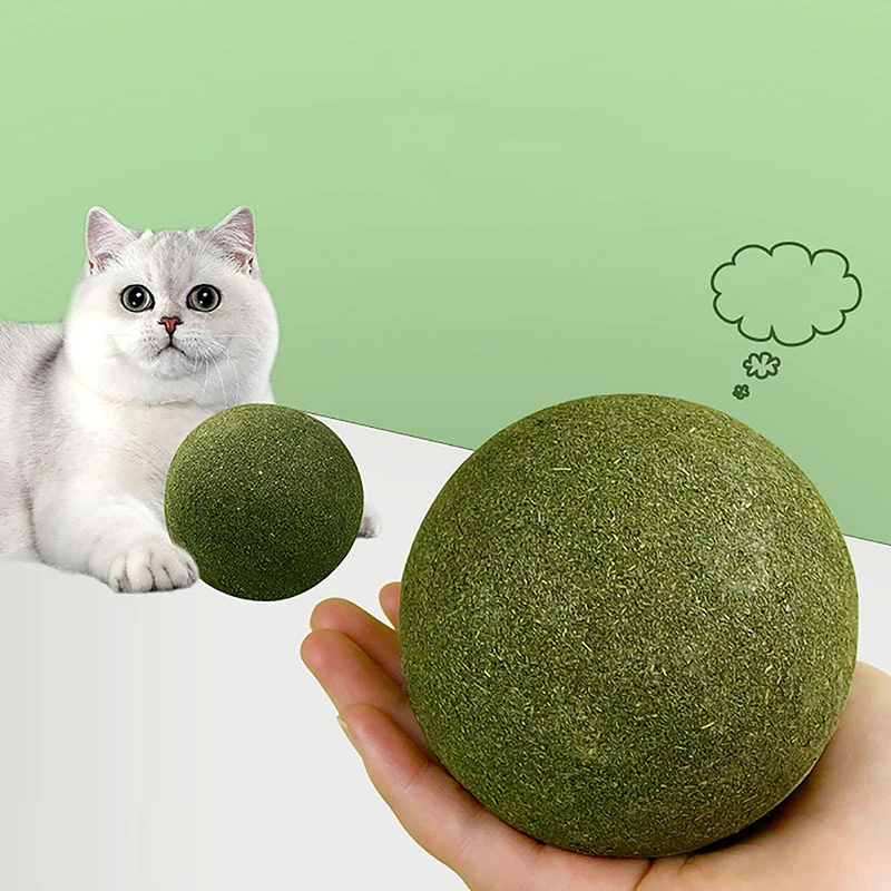 

Super Large Catnip Ball 10cm Cat Grass Self-Hi Relieving Stuffy Insect Gall Fruit Giant Pet Bite Molar Wholesale Pet Cat Toy