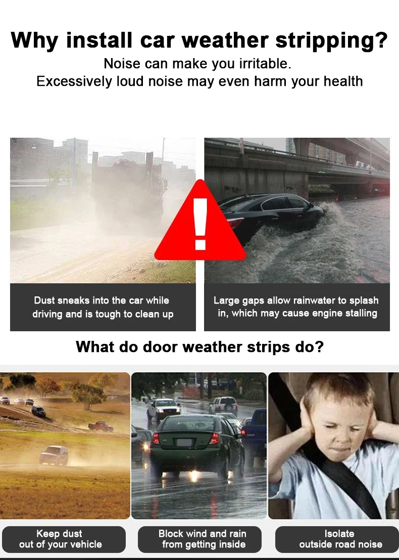 For Jeland Jaecoo J7 7 Accessories 2023~2026 Car Door Sealing Ring Weather Stripping Seals Center Console Stickers Engine Strips