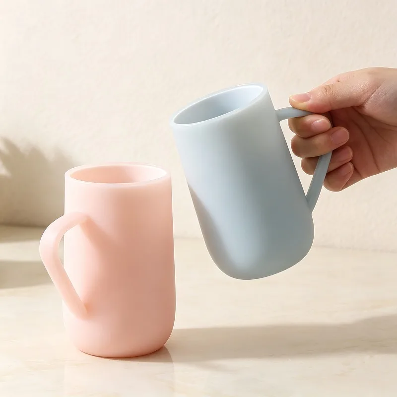 1PC Simple Household Tooth Mug Thickened Mouthwash Cup for Student Couple Bathroom Daily Use Portable Travel Washing Cup