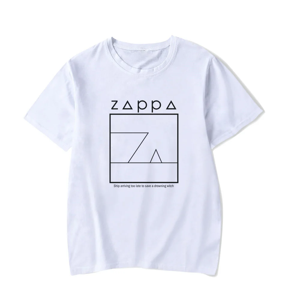 Frank Zappa Ship arrives too late Vintage printed pattern casual Y2K Harajuku Fashion Men's and women's all-purpose T-shirt