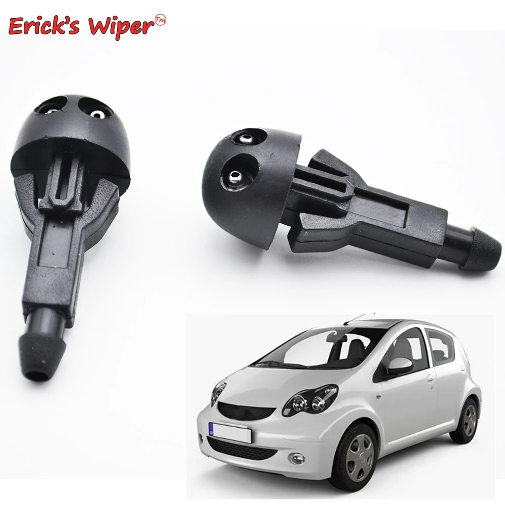 Erick\'s Wiper 2Pcs/Set Front Windshield Wiper Washer Jet Nozzle For BYD F0 2008 - 2018 Hood Windscreen Sprayer Nozzles